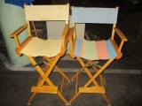 Pair of Bar Height Director's Chairs