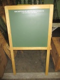 Wood Student Easel with White Board and Black Board