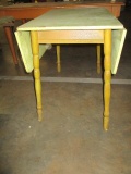 Wood Drop Leaf Table with Spindle Legs