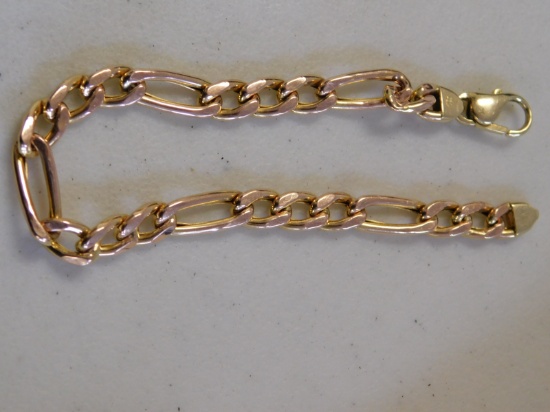 Italy 14 Kt Gold Bracelet Jeweler Tested
