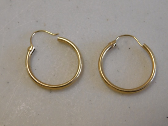 14 Kt Gold Pierced Earrings