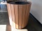 Uline Round Poly Trash Can Holder with Can