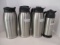Four Stainless Carafes
