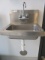 Stainless Steel Wall Mount Sink with Faucet