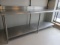 Eagle Stainless Steel Work Table with Backsplash and Lower Shelf