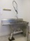 Stainless Steel Two Well Sink with Faucet and Sprayer