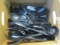 Black Plastic Tongs and Spoons