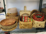 Shelf Lot of Baskets