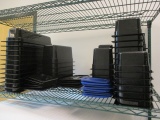 Black Plastic Food Bins with Lids