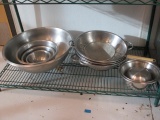 Stainless Steel Mixing Bowls and Colanders
