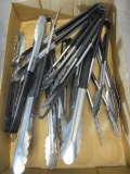 Metal Tongs with Coated Grips