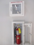 Buckeye Fire Equipment 10 Lb. Fire Extinguisher and Metal Defibrillator Box