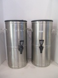 Two Bloomfield Stainless Drink Dispensers