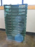 11 Shopping Baskets in Metal Frame Stand