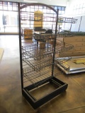 Metal Rack with Five Baskets on Casters