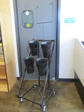 Floral Sales Rack with Four Buckets