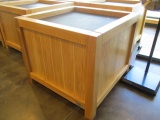 Creative Merchandising Systems Wood Cube Produce Bin