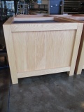 Creative Merchandising Systems Wood Cube Produce Bin