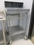 Win Holt Equipment Rolling Metal Workstation with Locking Top