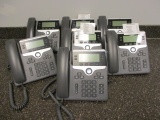 Seven Cisco Desk Phones