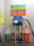 AmeriPride Cleaning Station with Wall Rack and Cleaners
