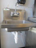 Stainless Steel Wall Mount Sink with Faucet