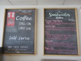 Two Wood Frame Chalkboards
