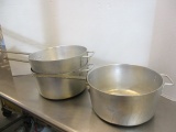 Three 10.25 Qt. Cooking Pots