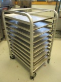 Aluminum Rolling Rack with 10 Trays