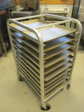 Aluminum Rolling Rack with 20 Trays