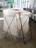 Three Metal Folding Racks with Two Cloth Liners