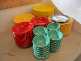 Large Lot of Melamine Dinnerware