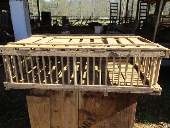 Primitive Wood Chicken Crate