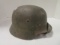 German Nazi M35 Camouflage Helmet - Engineer Unit Marked Inside w/ Liner & Strap