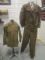 WWII US Army Ike Jacket(1944)/Pants/Shirt(1943) w/ Matching Patches on Jacket & Shirt