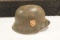 WWII  M42 German 13th SS Handschar (1st Croatian Division) Helmet w/ Liner & Strap