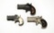 3 Double Barrel Derringer Pistol Lot - Remington/Cobratent C22LR/Frontier
