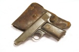 German Ortgies 7.65mm Hammerless Semi-Automatic Pistol w/ Holster
