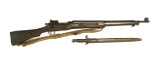 WWI US M1917 Eddystone .30-06 Bolt Action Rifle w/ Sling & Winchester M1917 Bayonet