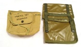 1943 Dated Tripod Cover for M2 1919 A4 .30Cal Browning & Tool Roll for 90mm Tank Tube