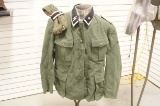 SS M36 Combat Sergeant's Wool Display Tunic w/ Enlisted Overseas Cap