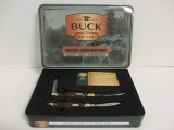 Set of 2 Buck Traditional Pocket Knives in Tin