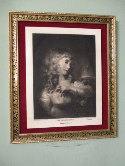 1986 Limited Edition Collectors Art Limited Mounted "The Princess Amelia"