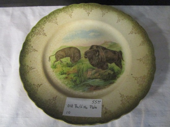 Vintage Buffalo Plate