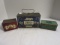 Old English Curve Cut Tobacco Tin, Old French Tin, &