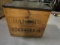 Baker's Cocoa Wood Crate with Lid