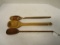 3 Large Wood Spoons