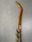 Cane with green snake & antler Handle