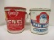 Two Vintage 8lb. Shortening Cans-Swift's Jewel and White Seal