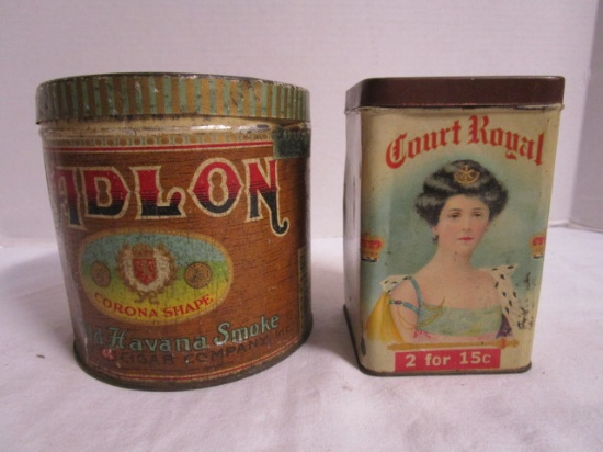 Court Royal Cigar Tin & Adlon Corona Cigar Tin